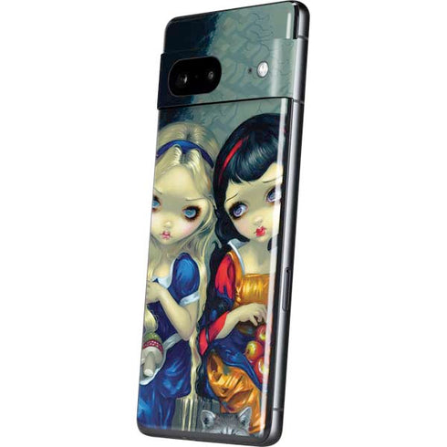 Alice & Snow Fairy Tail with Cat and Raccoon by Jasmine Becket-Griffith Pixel Skins